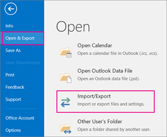 آموزش outlook انتقال یک حساب ایمیل به یک حساب دیگر