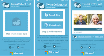 اپلیکیشن جدید مایکروسافت TwinsOrNot : درصد شباهت دو چهره