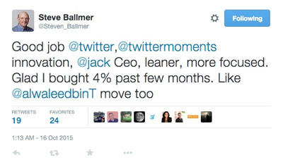  خرید سهام توئیتر توسط یکی از مدیران سابق مایکروسافت