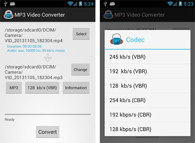 اپلیکیشن MP3 Video Converter